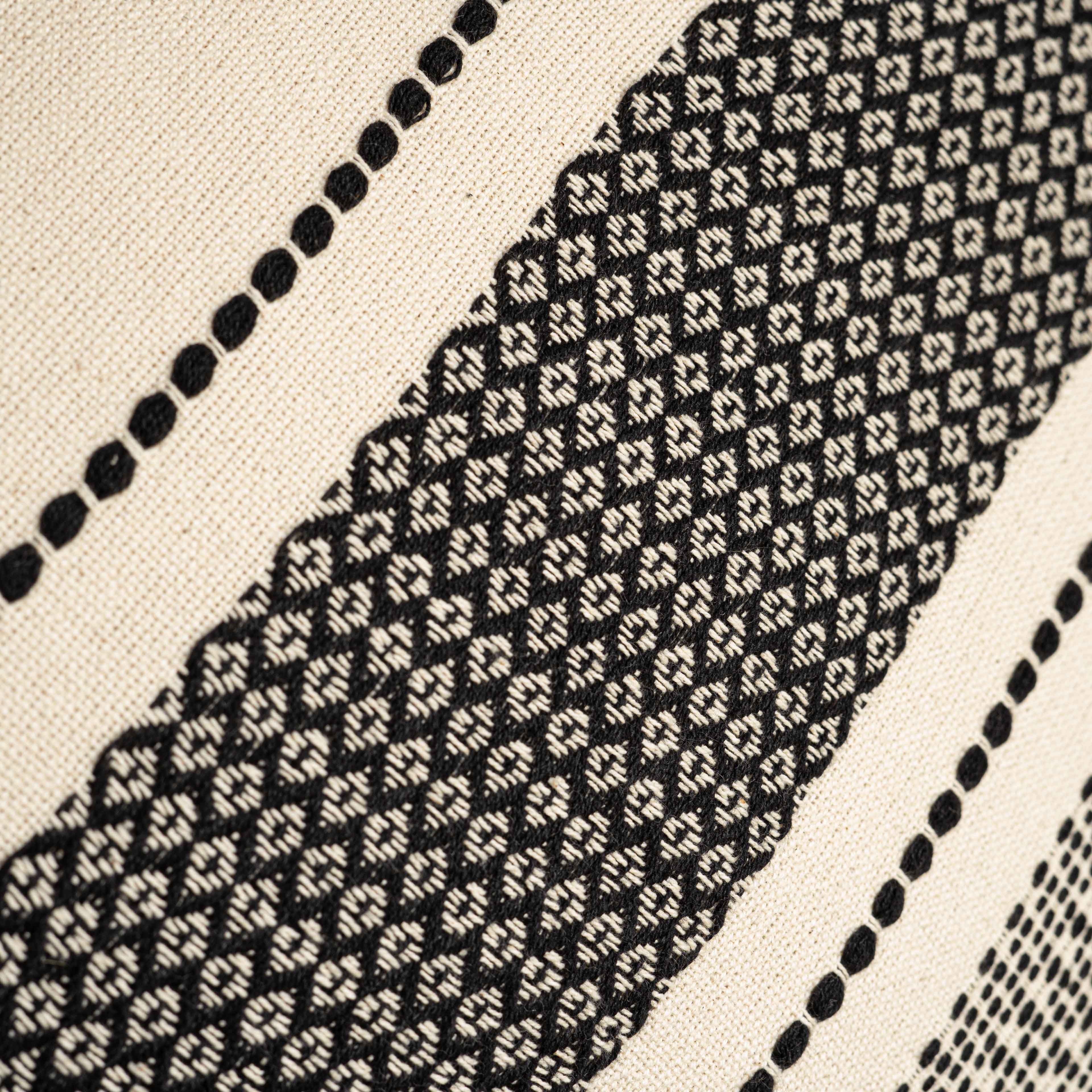 Coussin Lagos 100% coton beige - 50x50cm - Image 5