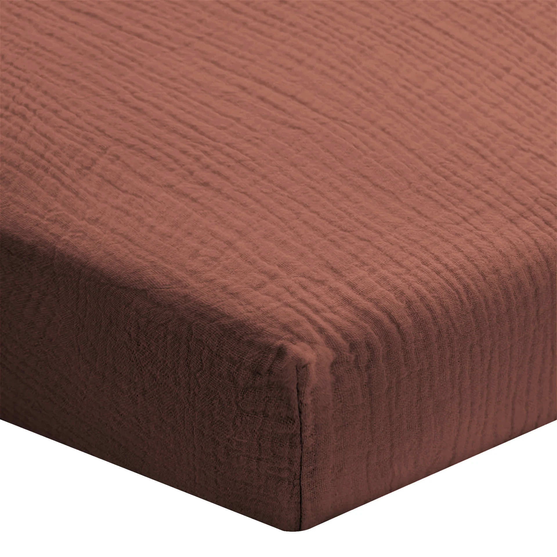 Drap housse gaze de coton - 4 coloris au choix - Image 11