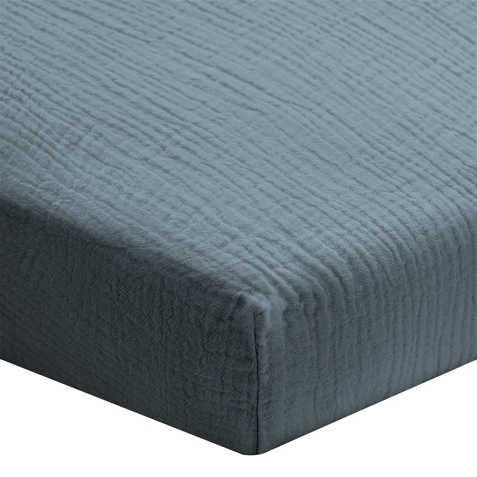 Drap housse gaze de coton - 4 coloris au choix - Image 6