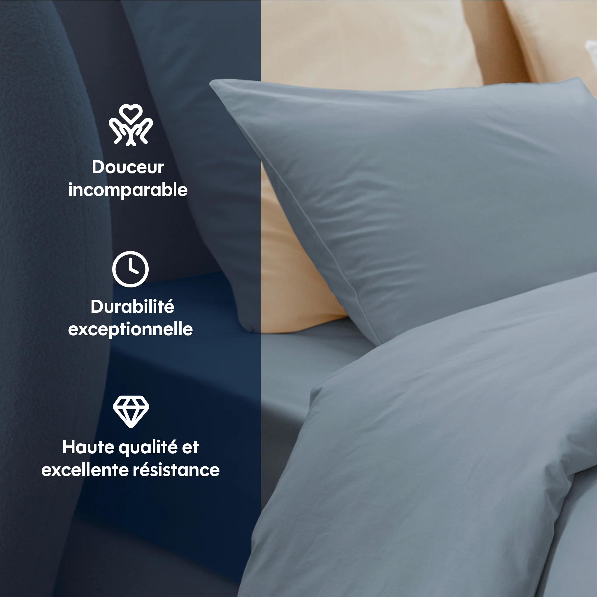 Housse de couette percale lavée - 8 coloris au choix - Image 9