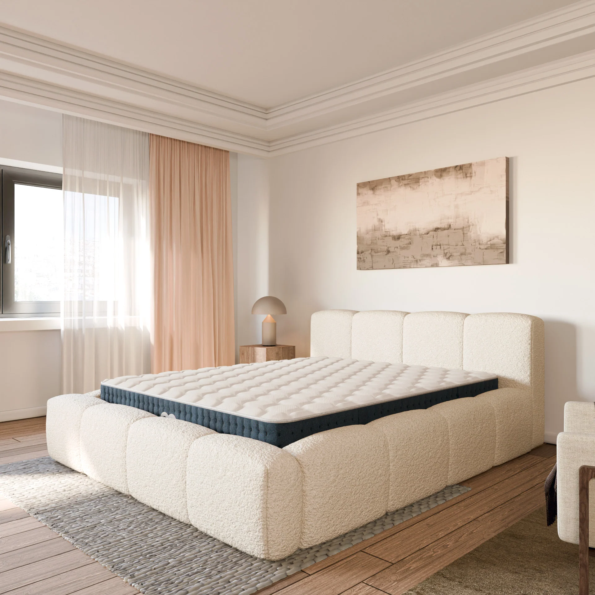 Ensemble lit coffre Equinox et matelas à mémoire de forme Jade - 26cm - Image 10