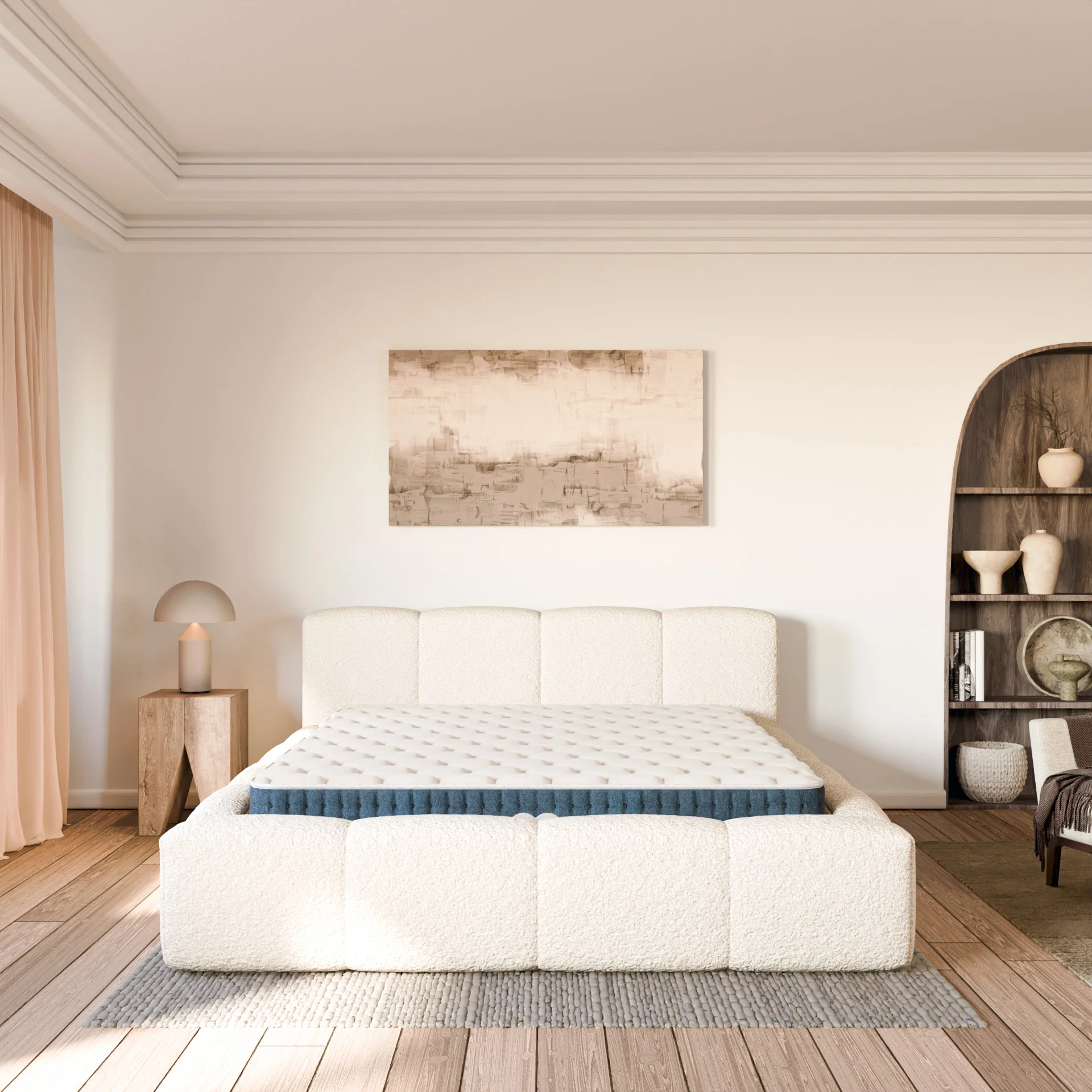 Ensemble lit coffre Equinox et matelas à mémoire de forme Jade - 26cm - Image 9