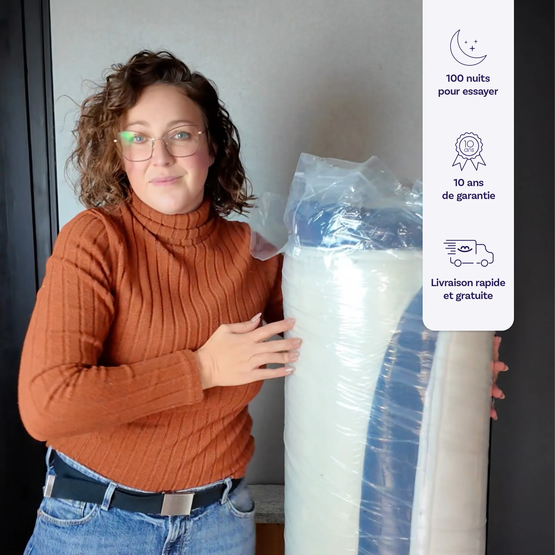 Ensemble lit coffre et matelas à mémoire de forme Victoria - 30cm - Image 11