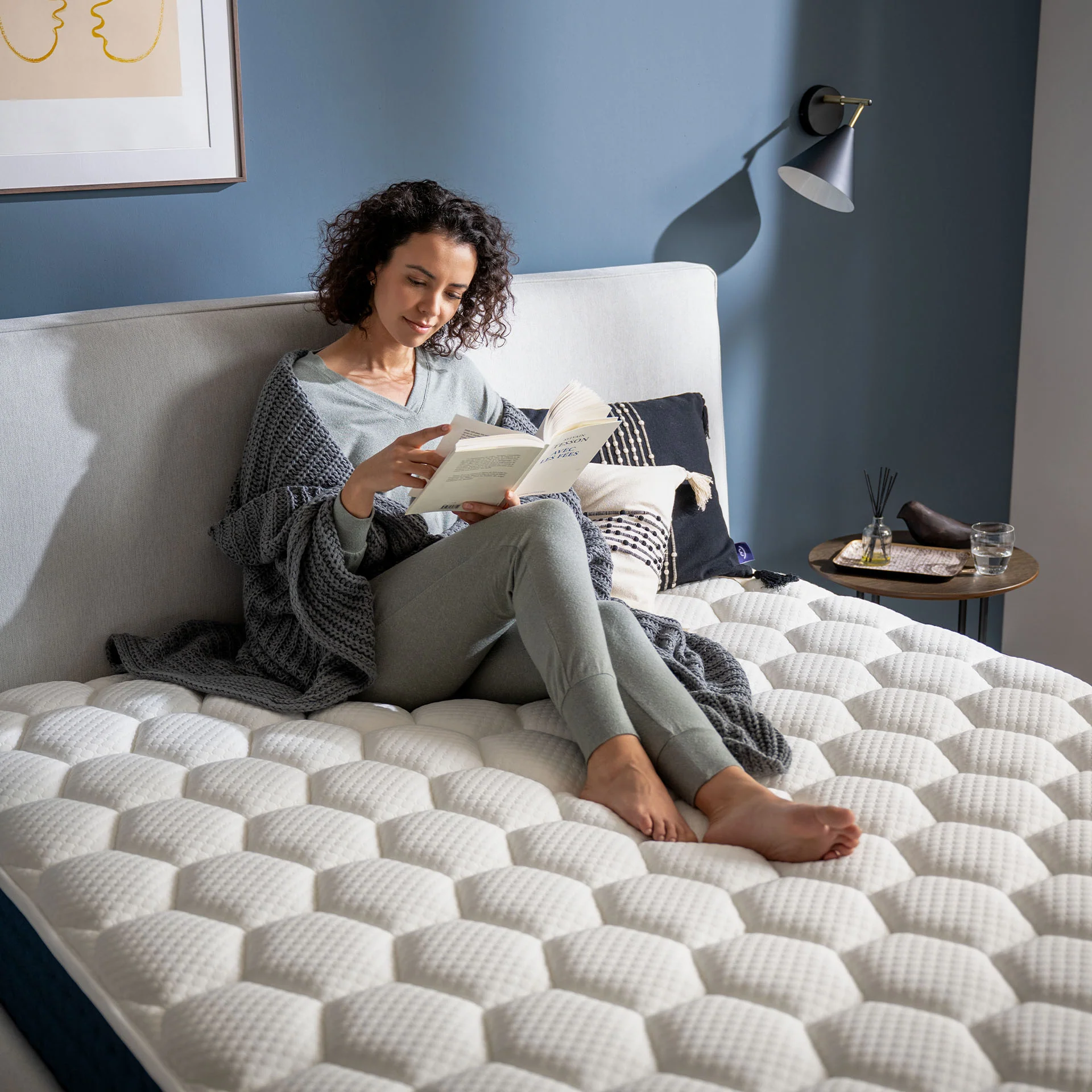 Ensemble lit coffre et matelas à mémoire de forme Jade - 26cm - Image 12