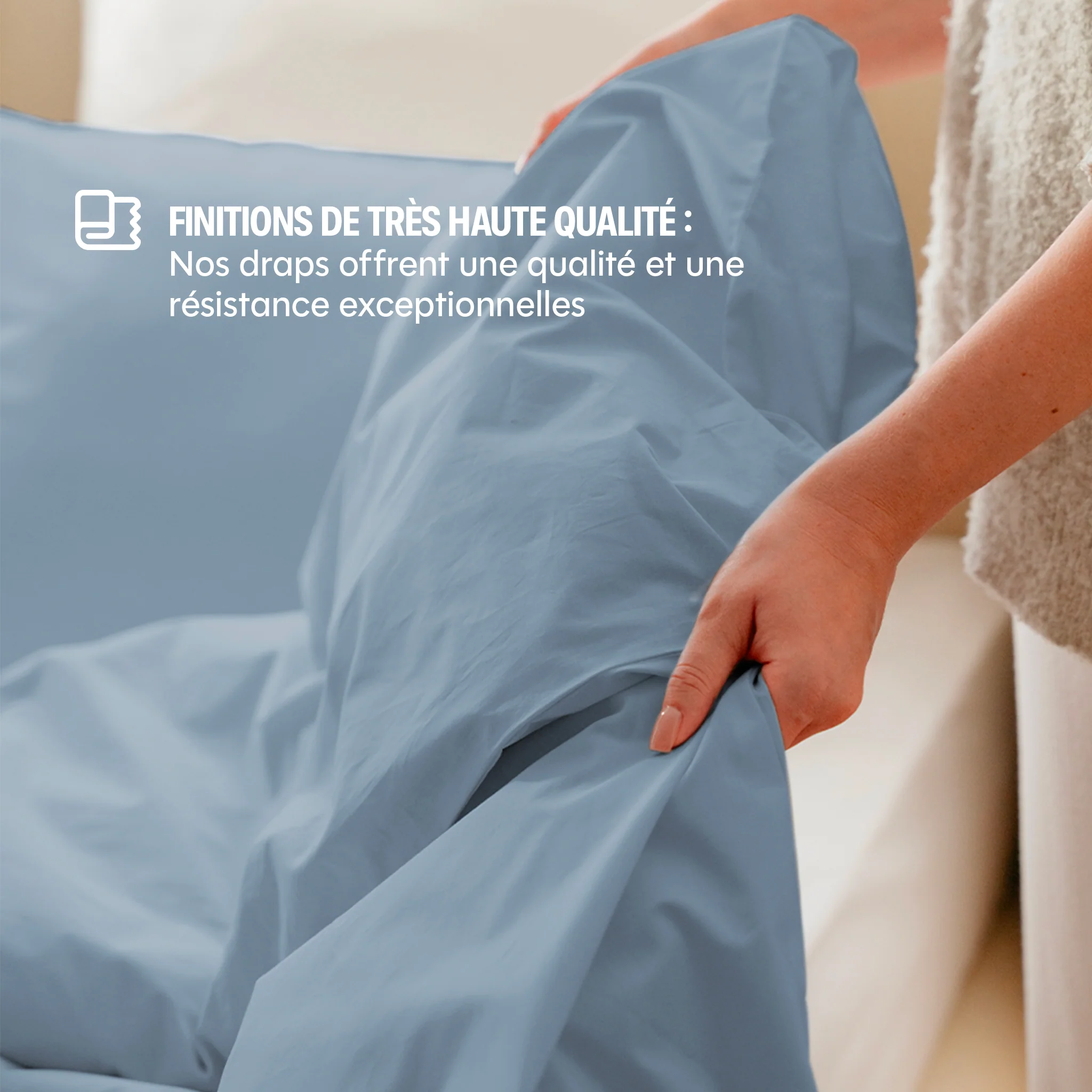 Housse de couette percale lavée - 8 coloris au choix - Image 8