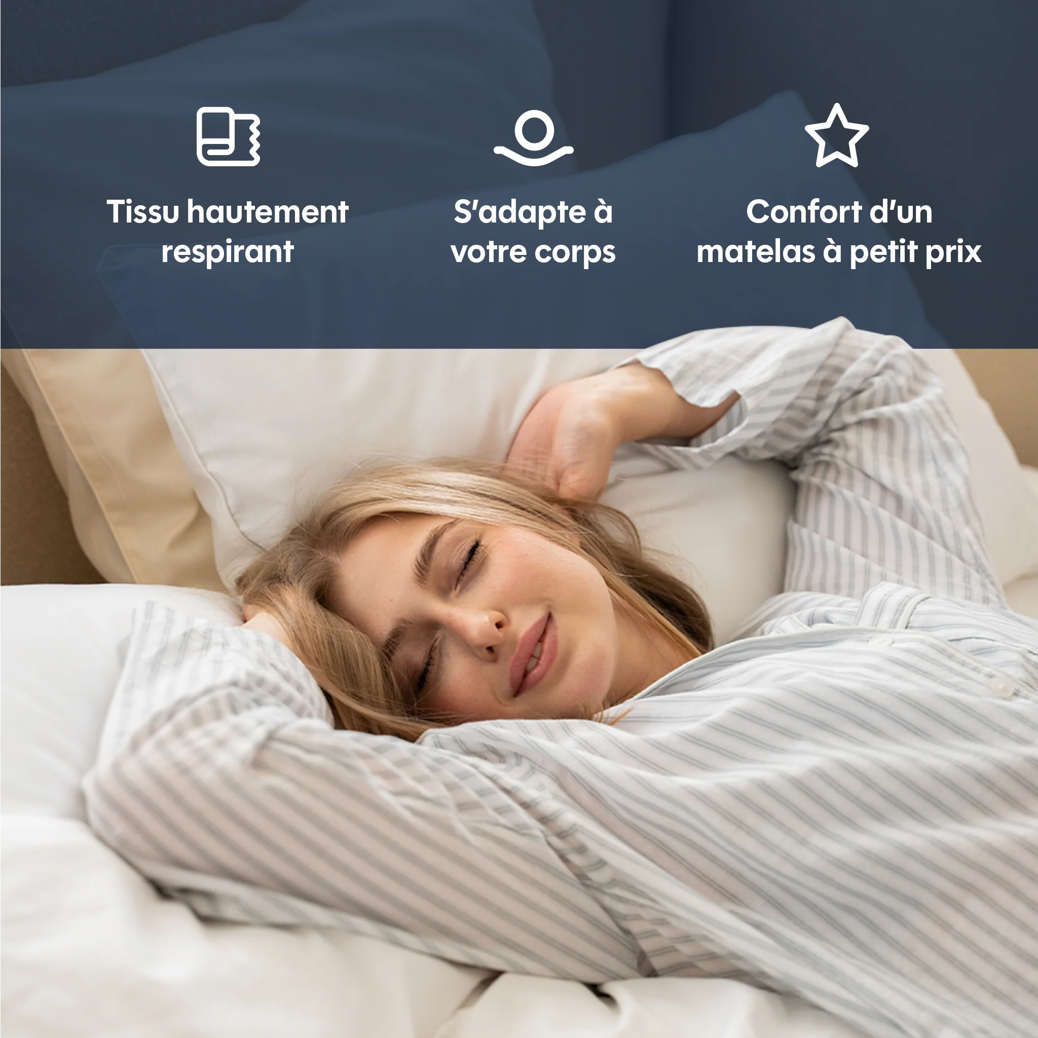 Surmatelas Cloudy - mémoire de forme - 5cm - Image 10