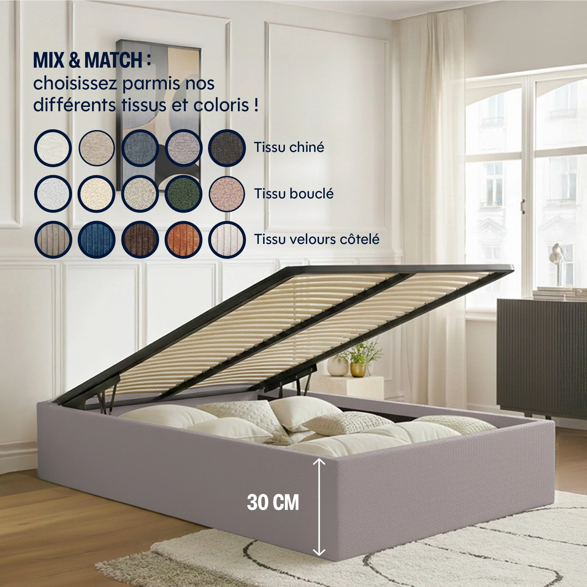 Lit Coffre - 100% personnalisable - Sans - Image 12