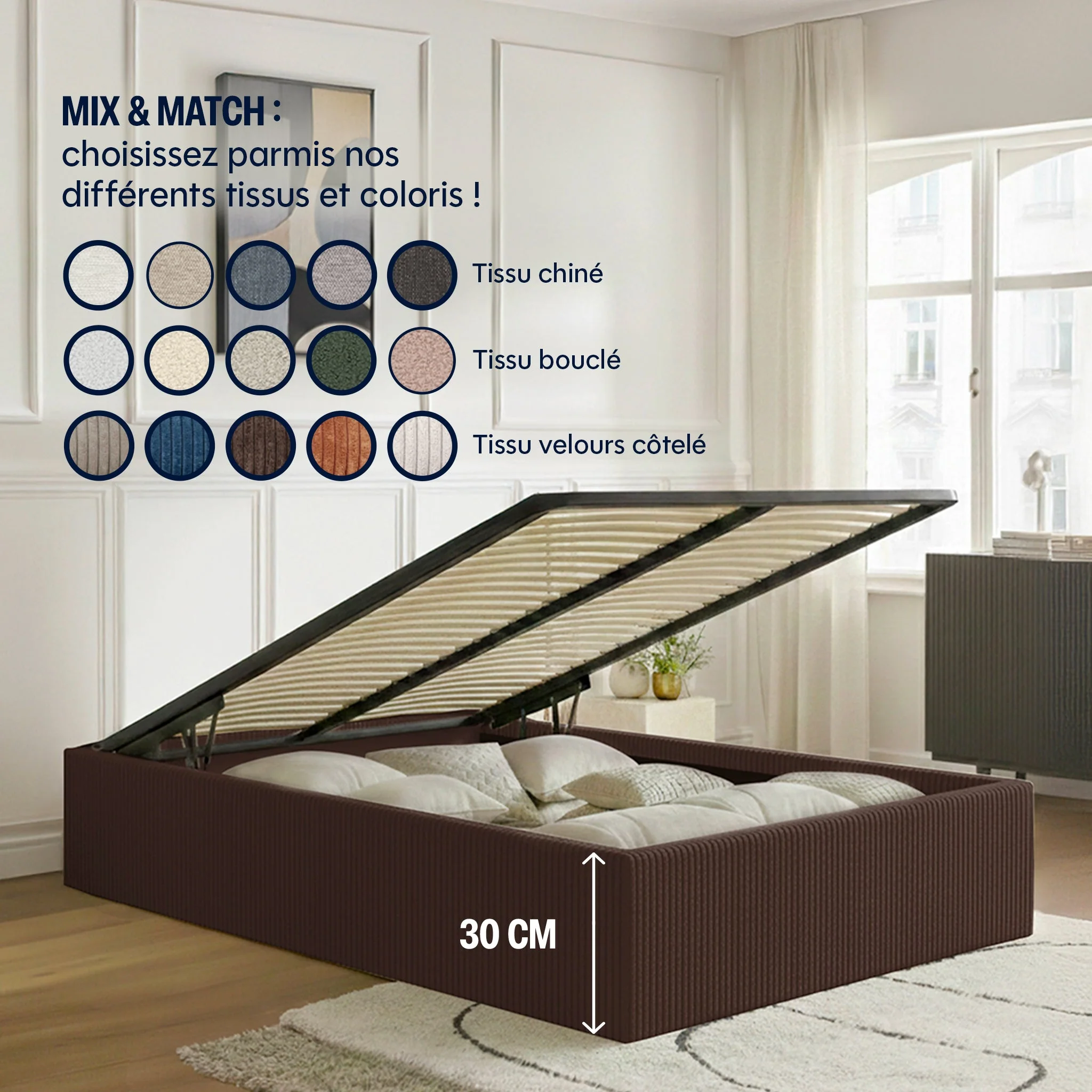 Lit Coffre - 100% personnalisable - Sans - Image 39