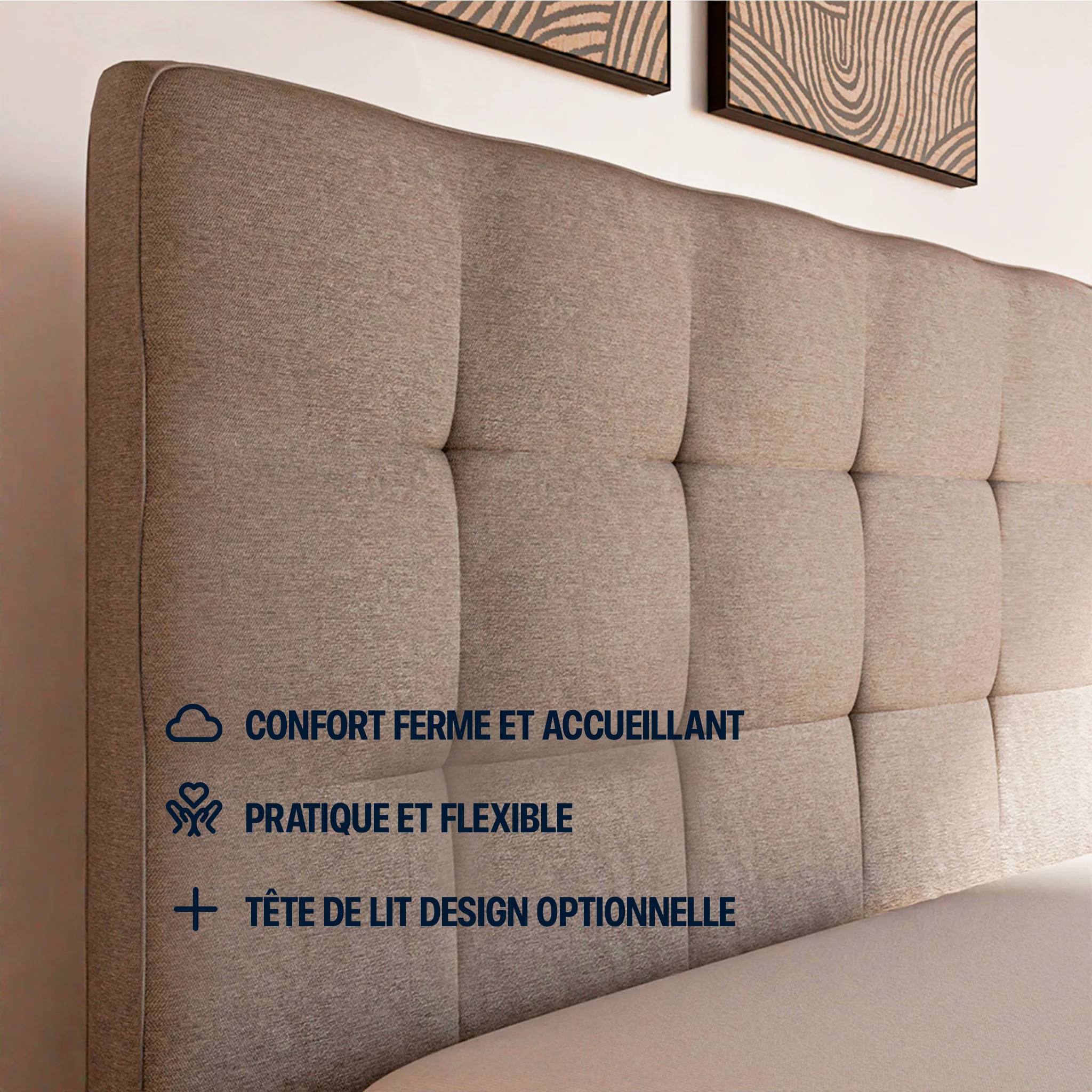 Lit Sommier - Gris - Image 4