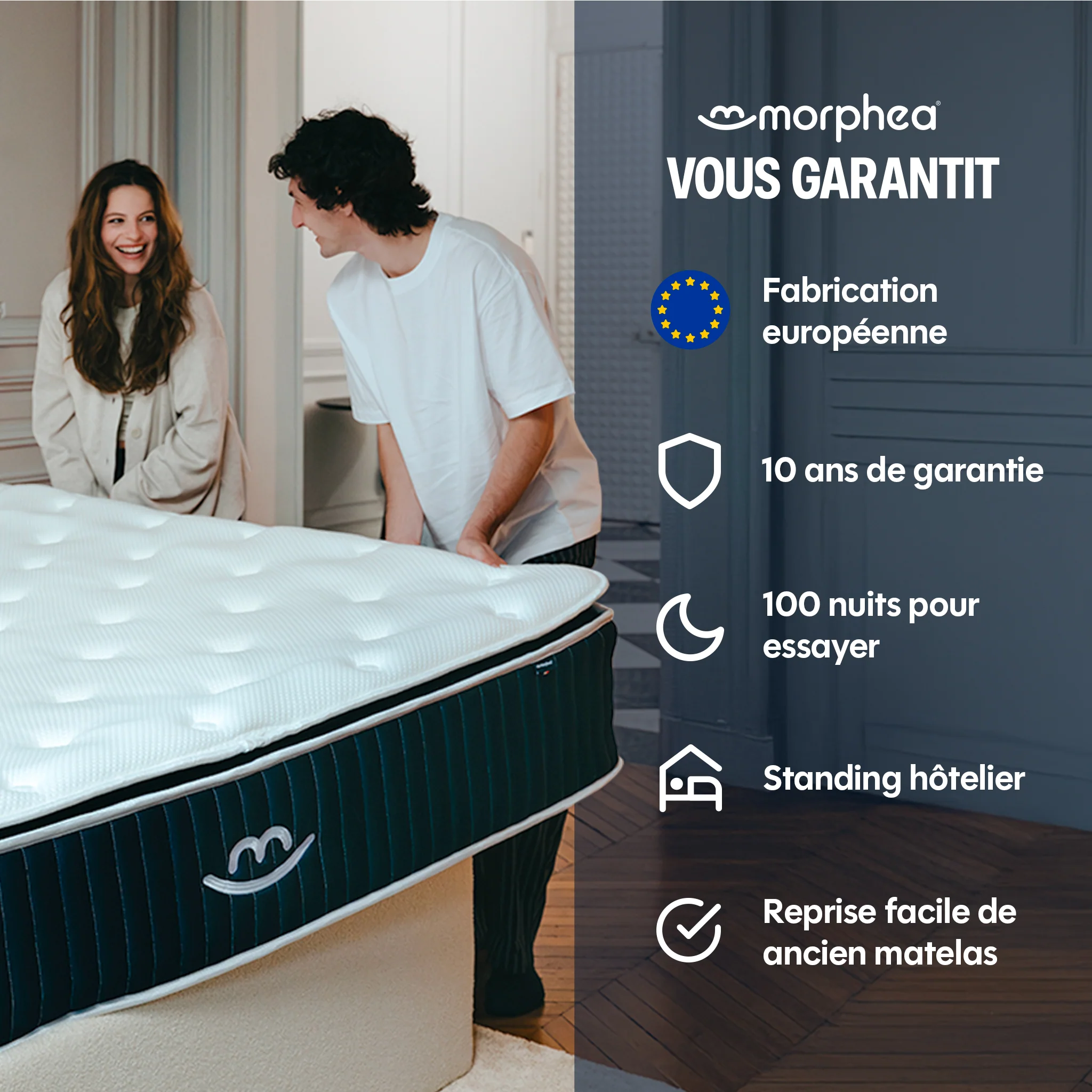 Matelas hybride Mila Plus - mousse et ressorts - 22cm - Image 12