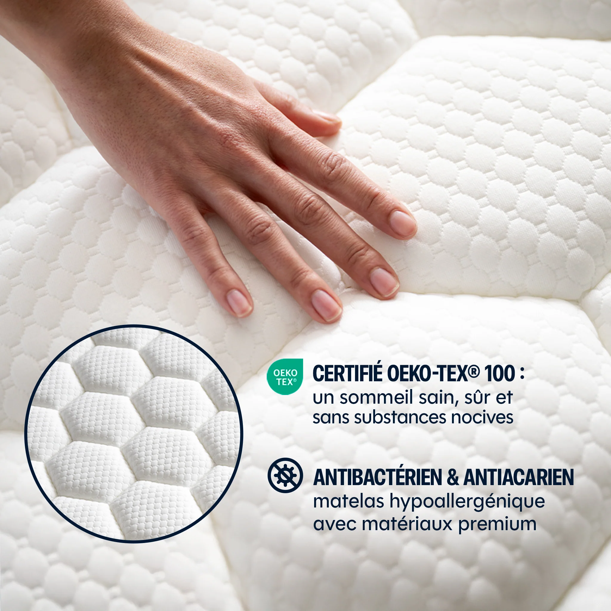 Matelas hybride premium Jade - mémoire de forme - 26cm - Image 7