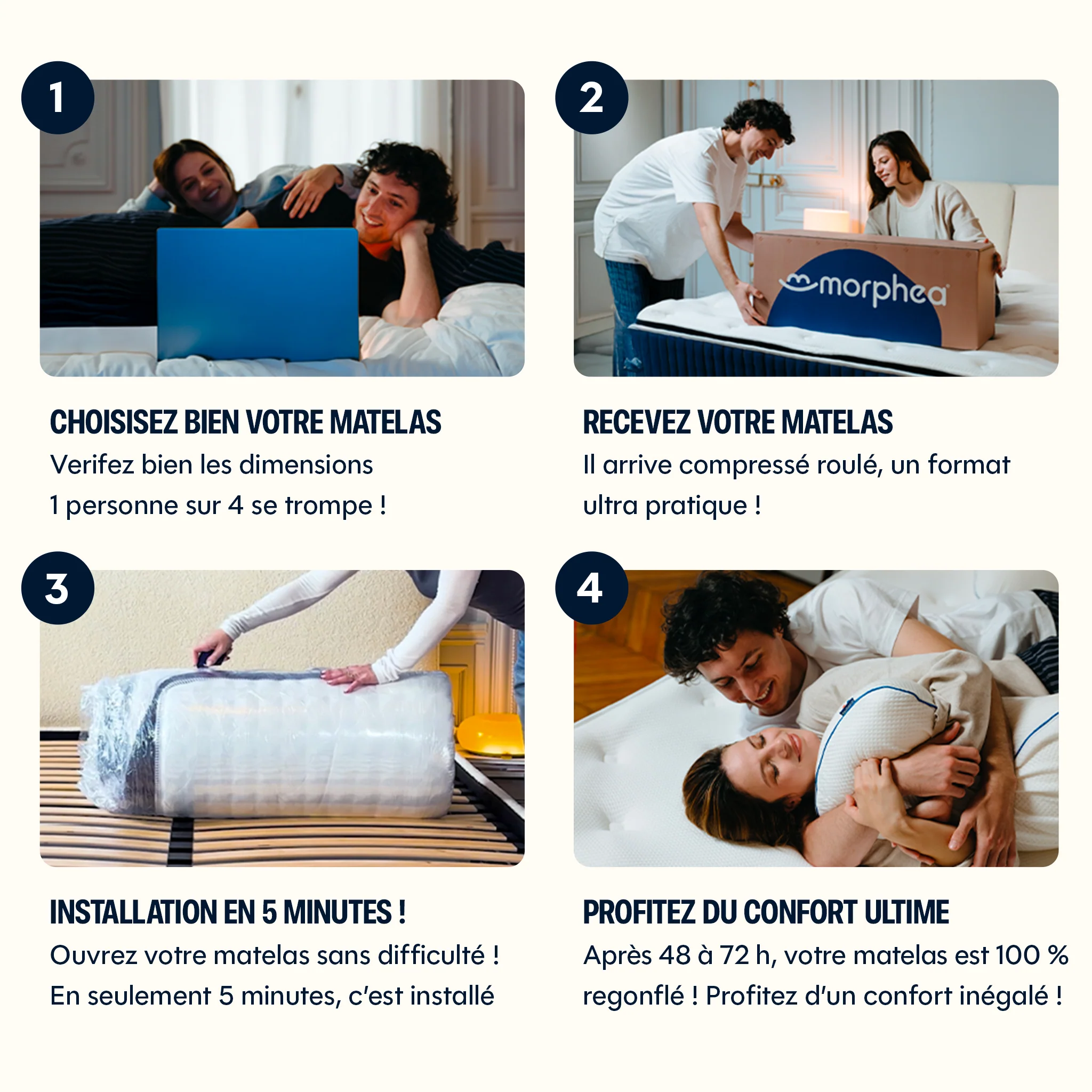 Matelas hybride premium Jade Plus - mémoire de forme - 26cm - Image 12