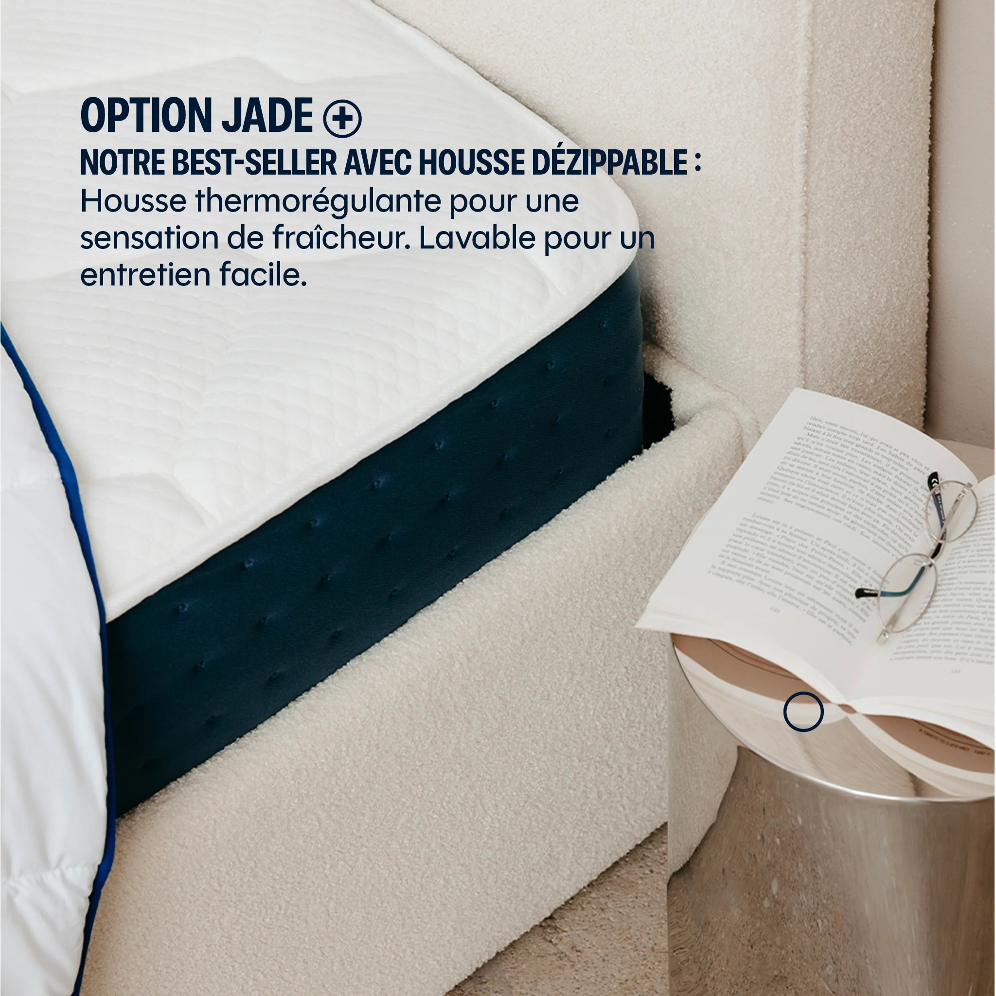 Matelas hybride premium Jade Plus - mémoire de forme - 26cm - Image 4