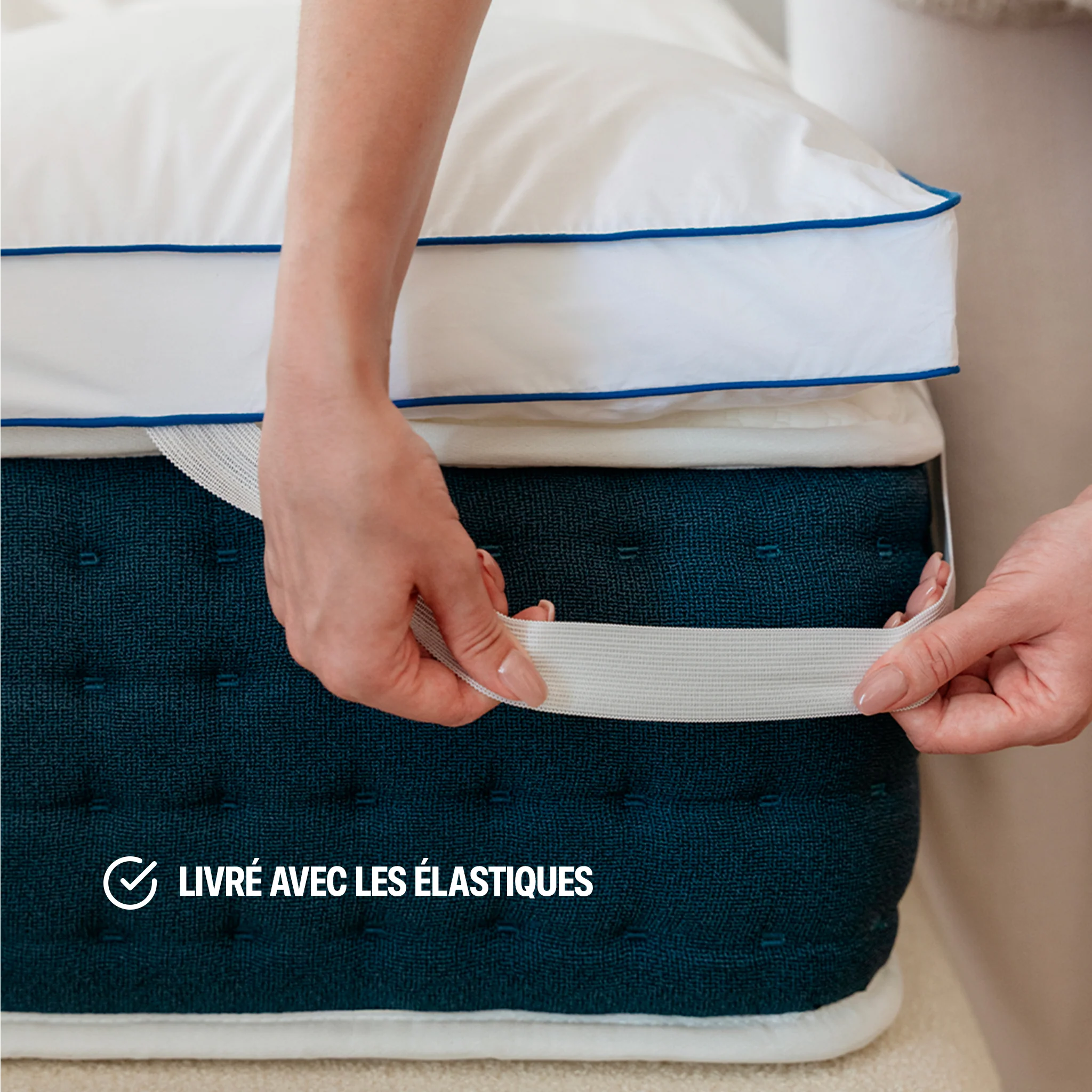 Surmatelas Cloud - fibre de polyester - 5cm - Image 5