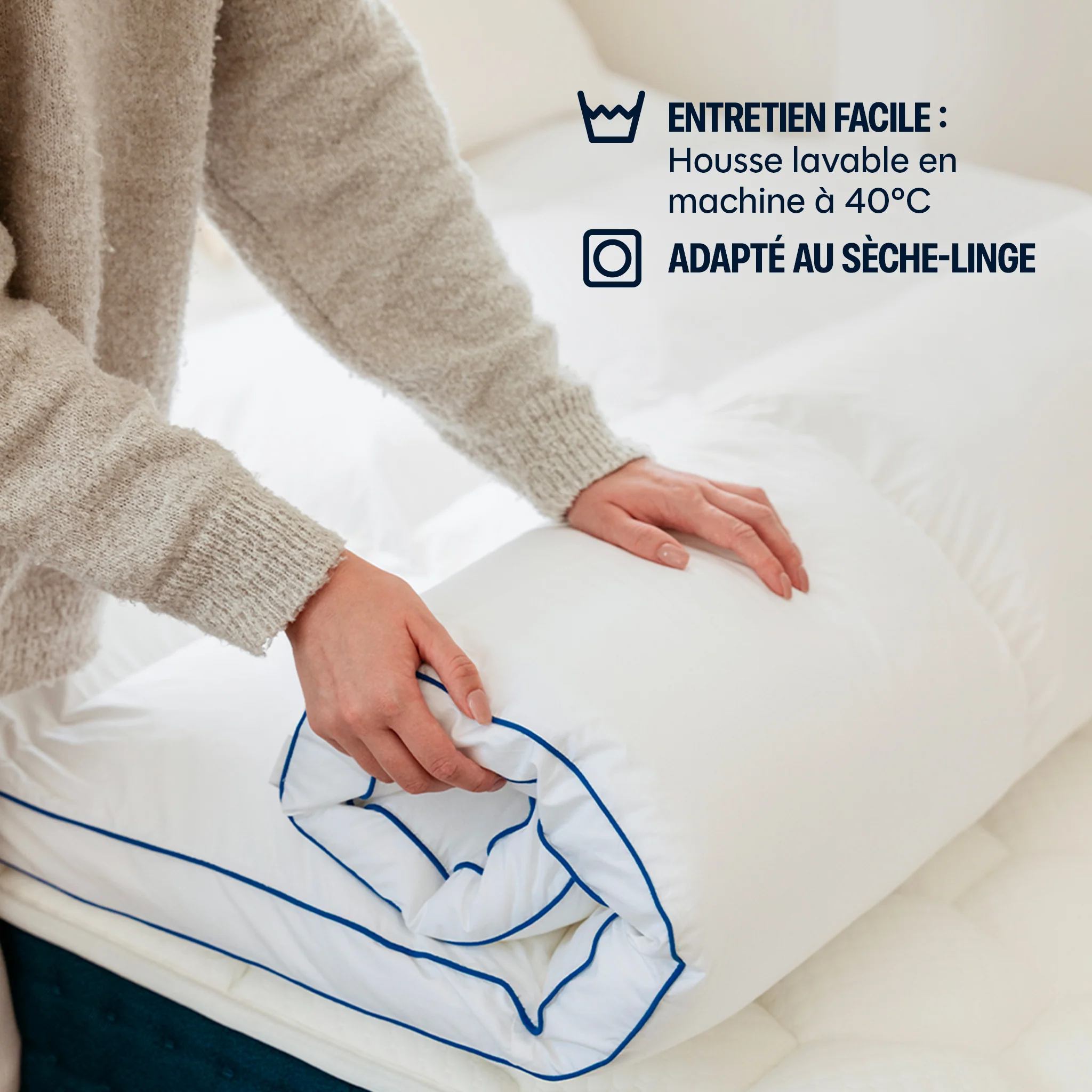 Surmatelas Cloud - fibre de polyester - 5cm - Image 6
