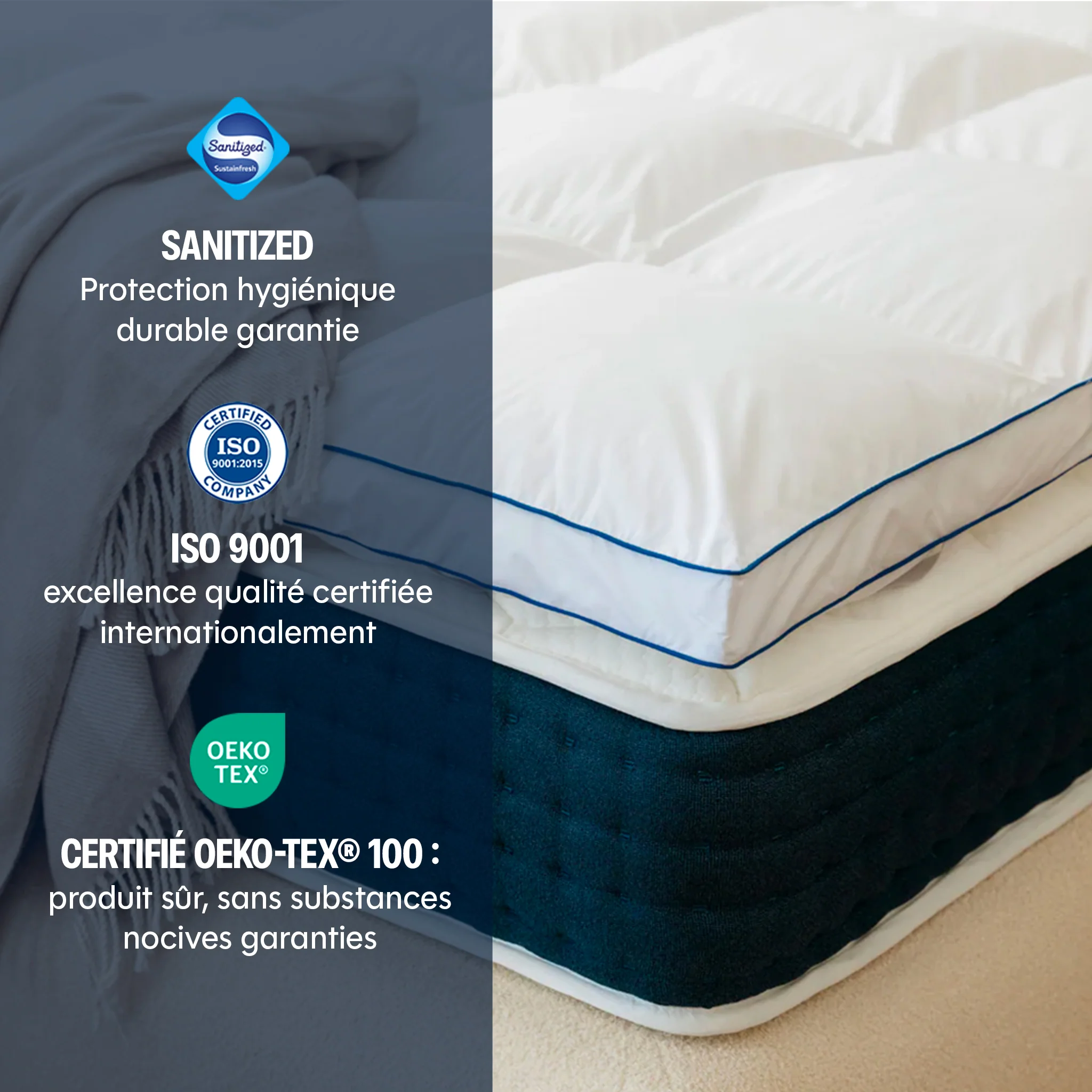 Surmatelas Cloud - fibre de polyester - 5cm - Image 3