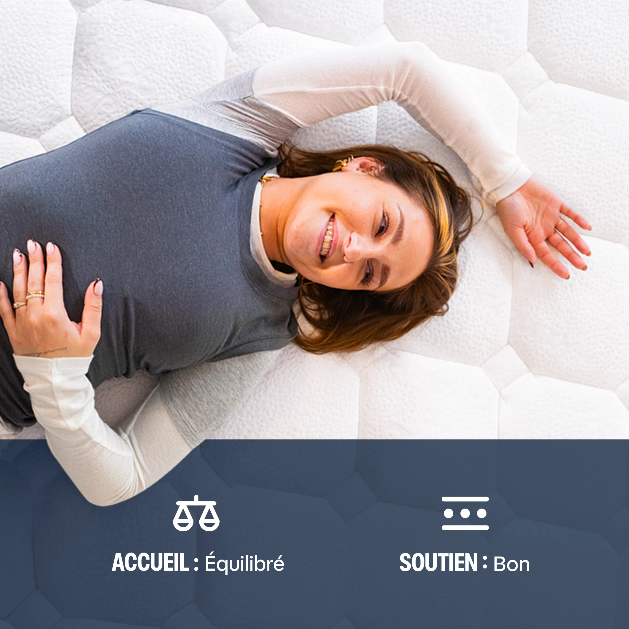 Matelas hybride Mila - mousse et ressorts - 22cm - Image 6