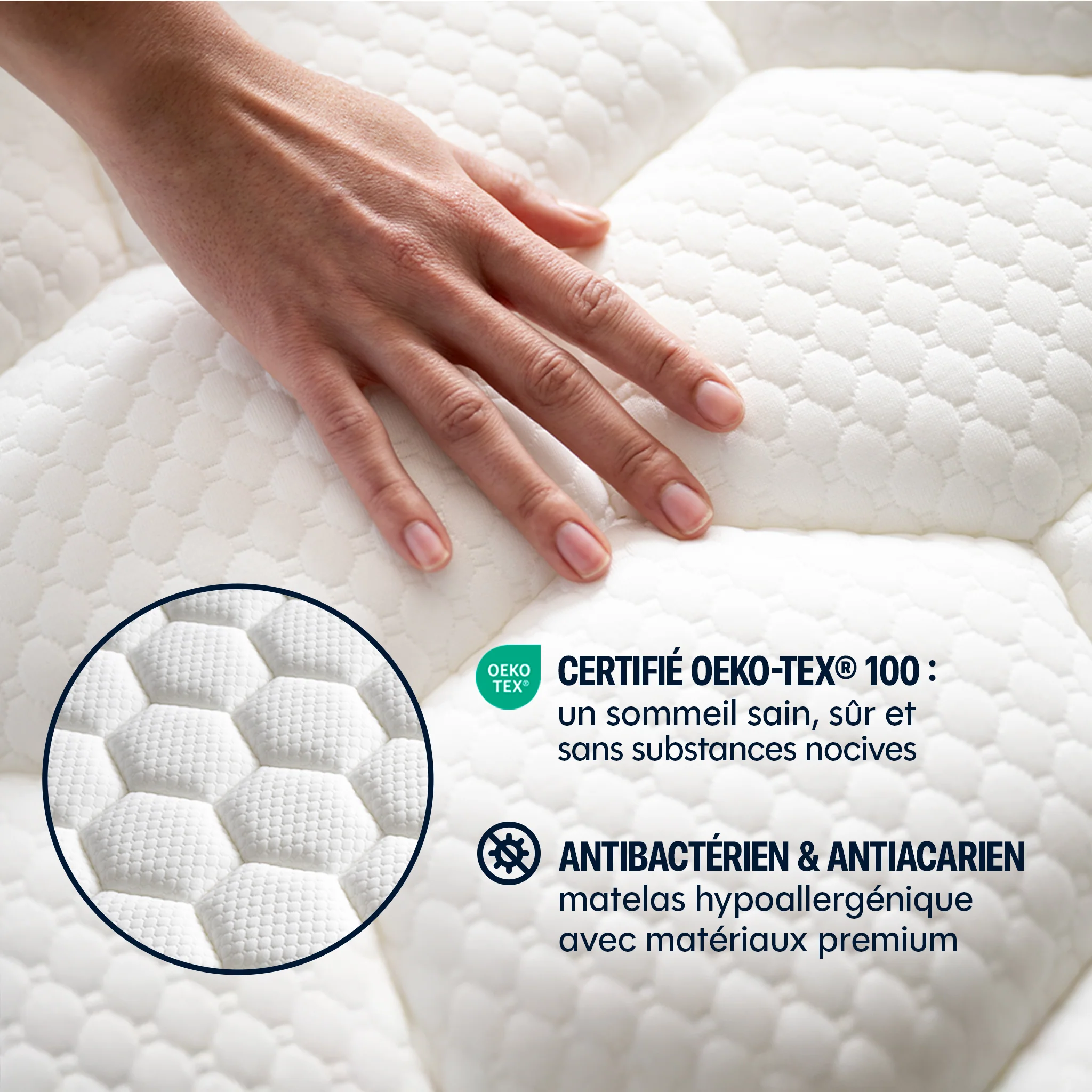 Matelas hybride Mila - mousse et ressorts - 22cm - Image 4
