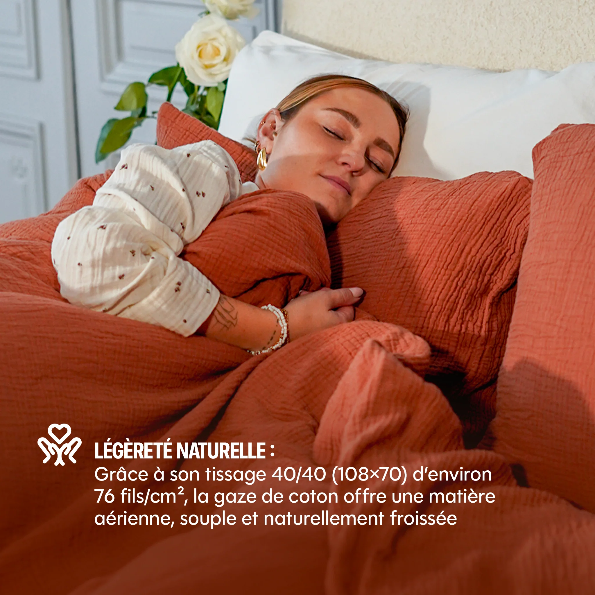 Housse de couette Gaze de coton - 4 coloris au choix - Image 21