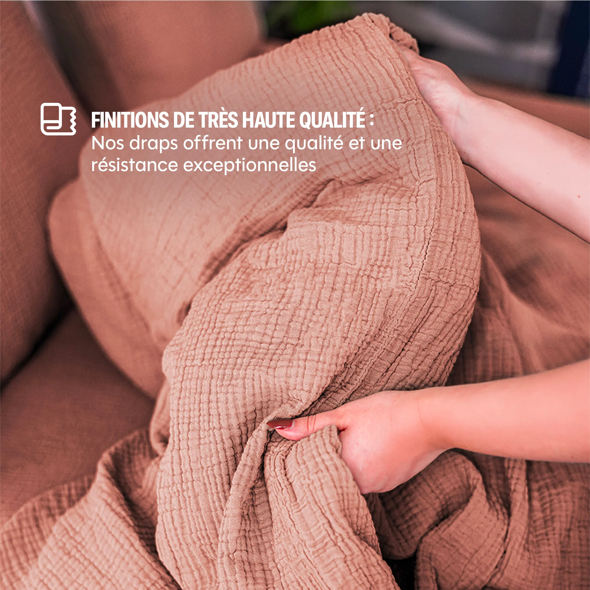 Housse de couette Gaze de coton - 4 coloris au choix - Image 13