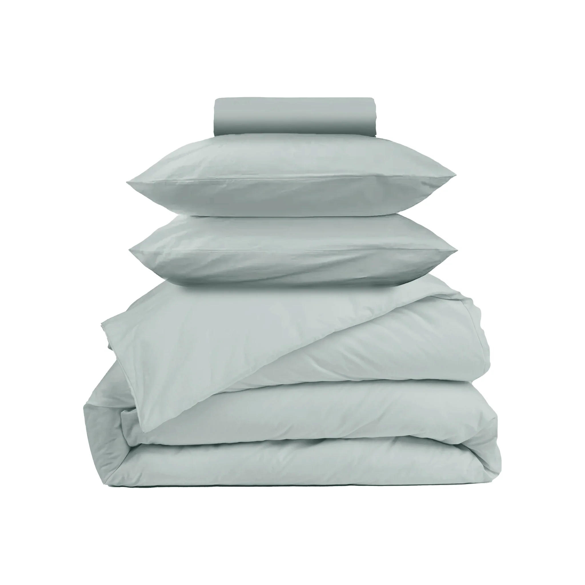 Parure de lit percale lavée - Hint of mint - Image 11