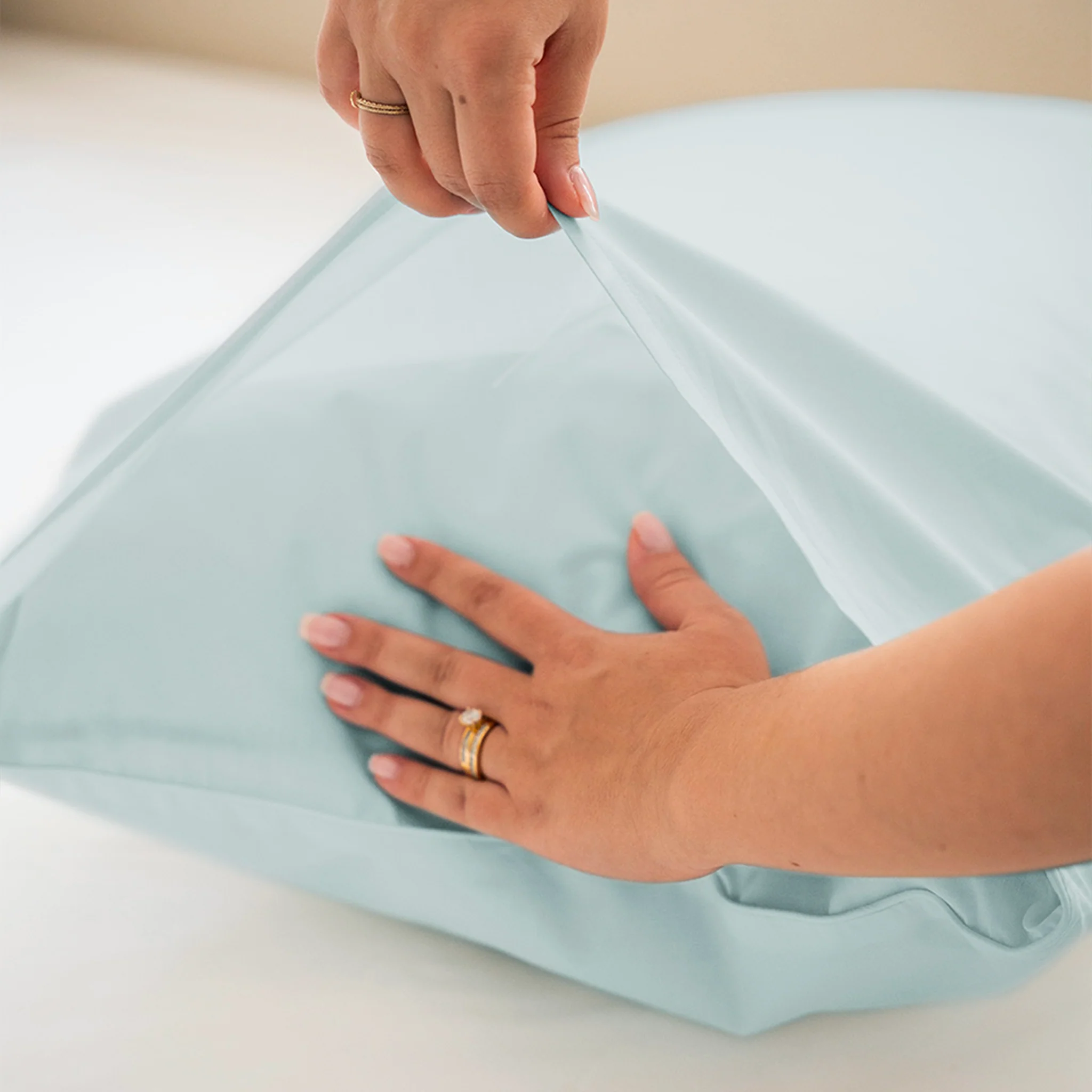 Taie d'oreiller percale lavée x2 - 7 coloris au choix - Image 22