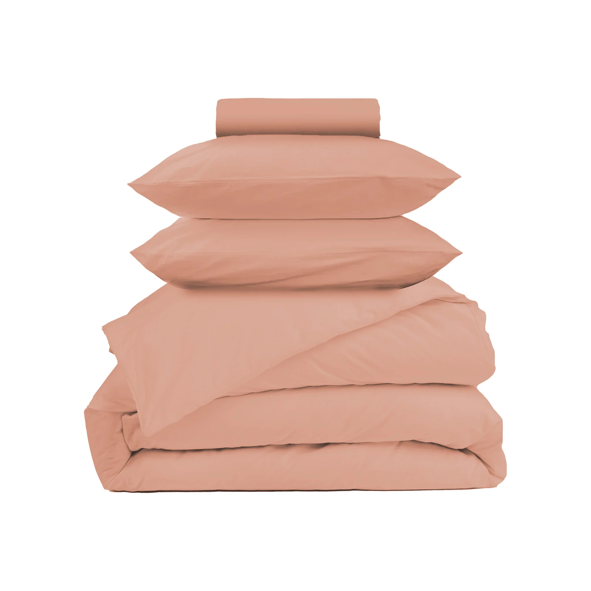 Parure de lit percale lavée - Peach blush - Image 11