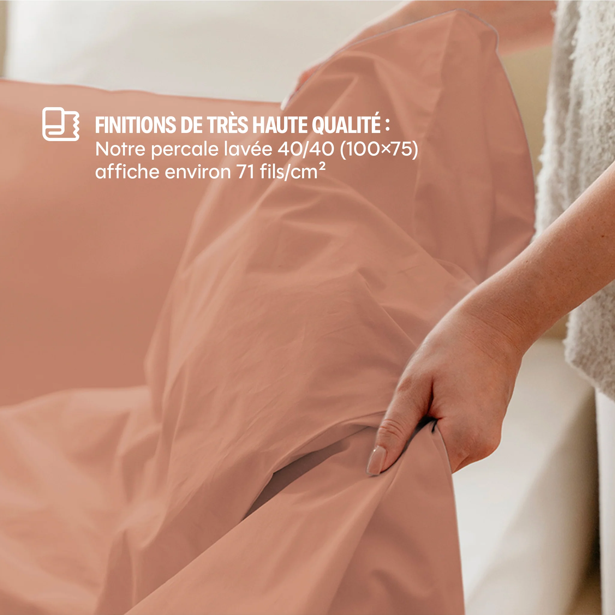 Housse de couette percale lavée - 8 coloris au choix - Image 39