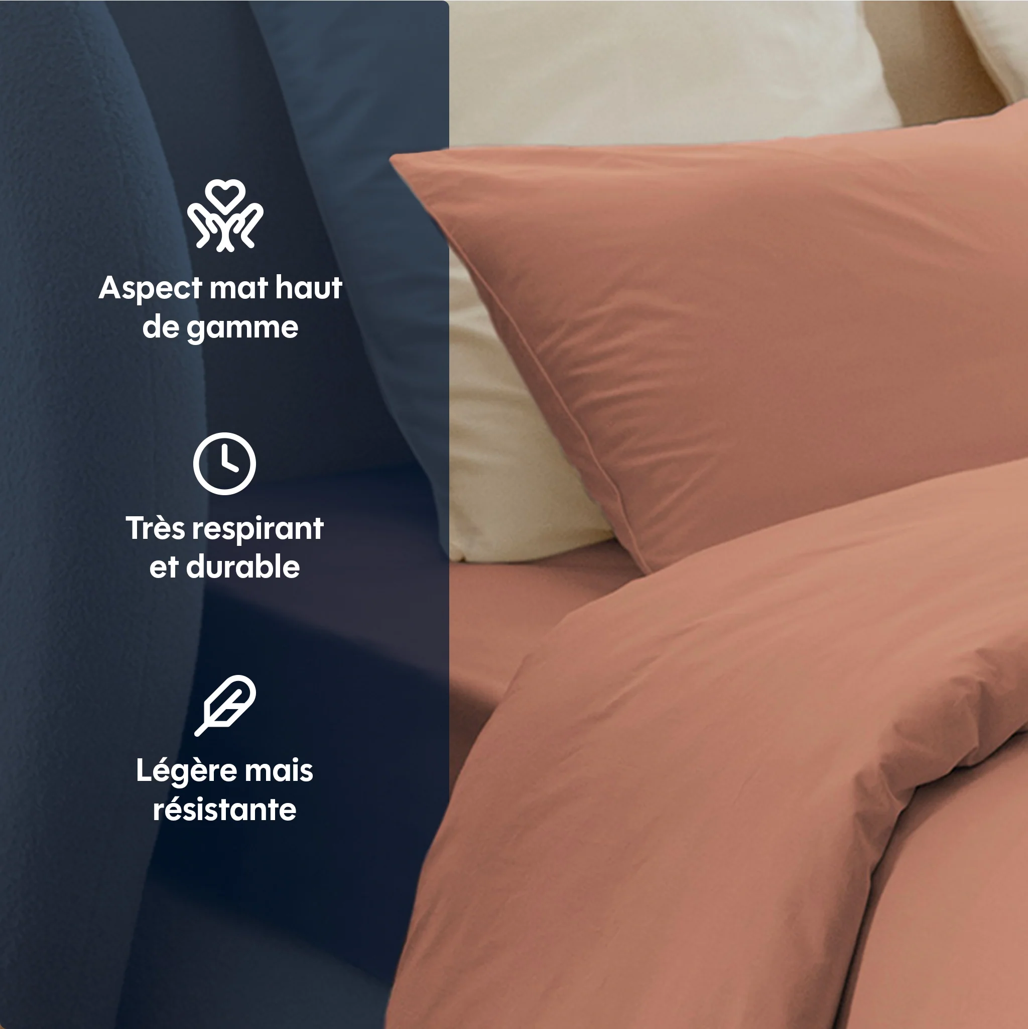 Housse de couette percale lavée - 8 coloris au choix - Image 40