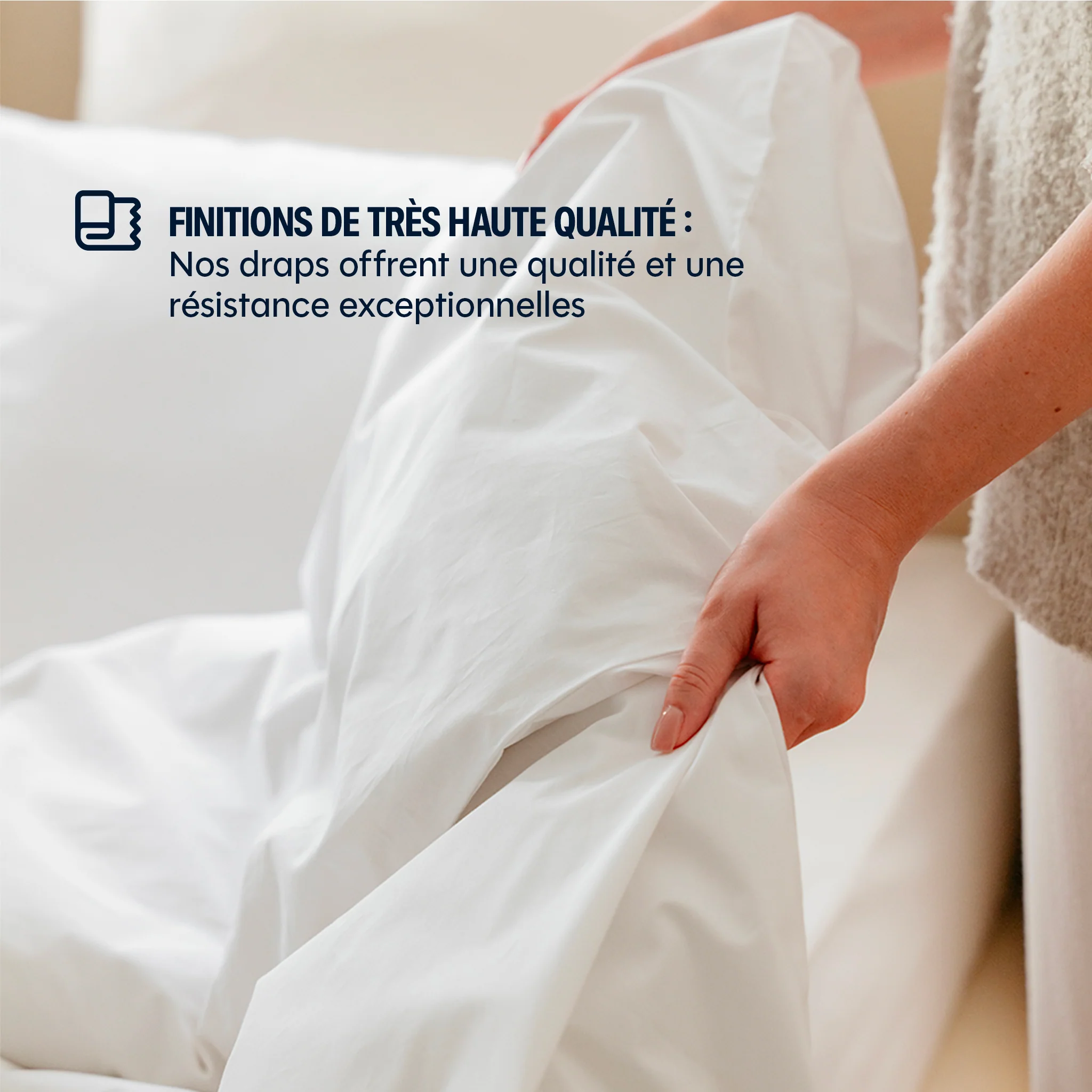 Housse de couette satin de coton - 4 coloris au choix - Image 13