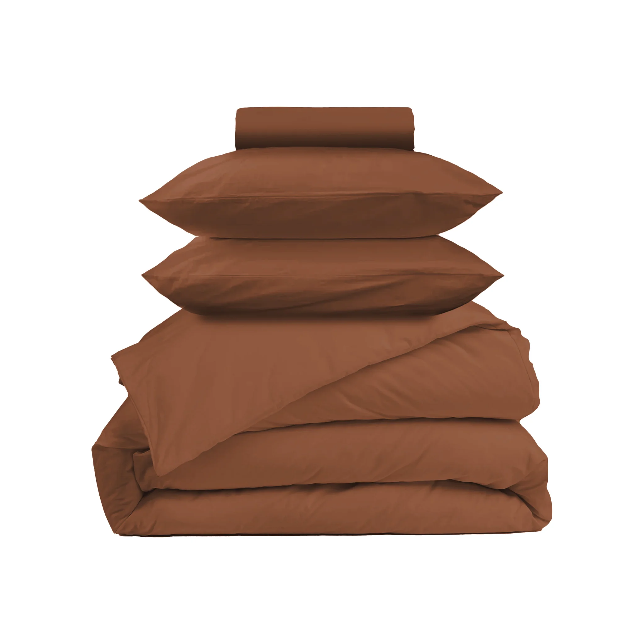 Parure de lit satin de coton - Mocca mousse - Image 11