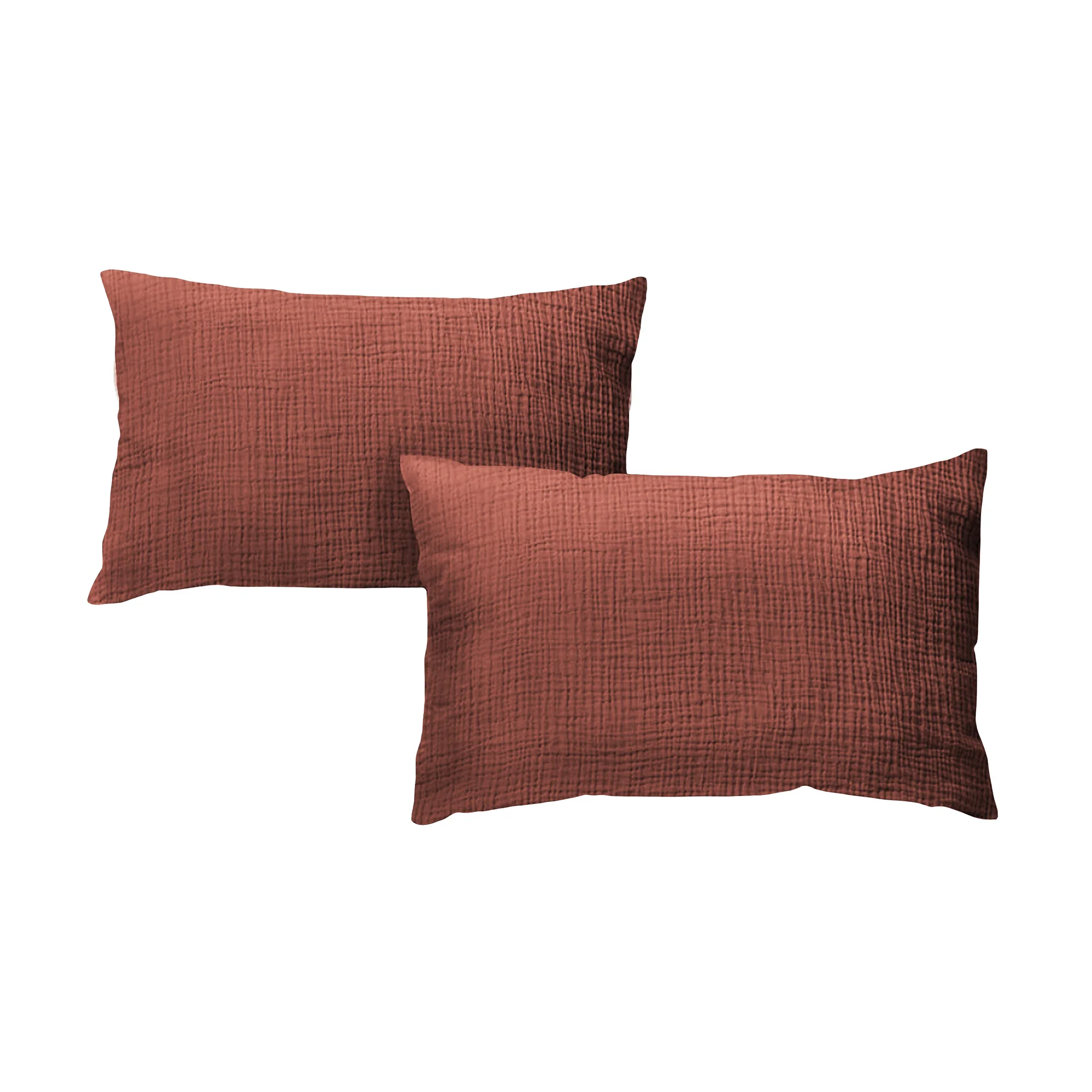 Taie d'oreiller gaze de coton x2 - 4 coloris au choix - Image 8